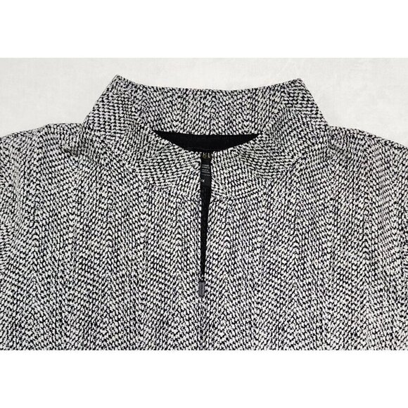 Athleta Delancey Textured Dress Black & White 3X - Picture 5 of 10